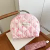 Nova Bolsa Simples Acolchoada de Bolinhas para Batom de Mão Bolsa de Cosméticos Bolsa Pequena de Armazenamento Porta-Moedas Mini Bolsa de Mão Portátil