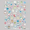 Pegatinas para Uñas de Oso Jiikawa Dibujado en Relieve Autocrítico con Adhesivo Posterior, Decoraciones Mixtas para Uñas Estilo Ins