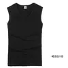 Camiseta regata masculina 40 fios de algodão penteado, Roupa íntima 100% algodão, Camiseta de baixo esportiva, Roupa íntima 100% algodão, Camiseta de alças largas para base, Primavera e Verão