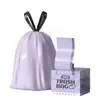 Bolsas de basura con cordón sin desgarros, engrosadas, para el hogar, portátiles, desechables, extra grandes, especiales para cocina, de plástico con cordón