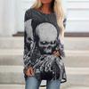 Fornecimento direto da fábrica Europa e Estados Unidos transfronteiriço 2021 outono e inverno desejo Amazon moda casual gola redonda Halloween top de manga comprida