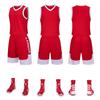 Conjunto de uniforme de baloncesto para niños y adultos, secado rápido, chaleco de uniforme de baloncesto, ropa deportiva de entrenamiento para competición de estudiantes de primaria, compra grupal al por mayor