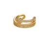 Moda Europea y Americana Acero Inoxidable Full Diamante Super Brillante Zircón Clip para Oreja Multicapa Serpiente Personalizado Lujo Ligero Clip para Oreja Joyería