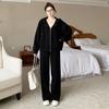 Roupa de outono com um conjunto completo moda feminina casual suéter com capuz calça pantalona série leite wear roupa esportiva conjunto de duas peças