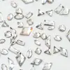 K9 Arte para Uñas Pedrería de Fondo Plano Forma de Corazón Imitación Rectangular de Fondo Plano Transparente Grande y Pequeño Irregular Pedrería Accesorios Pedrería de Cristal