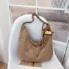 Bolsa Grande Personalizada 2026 Outono Novo Estilo Cor Sólida Retrô Bolsa Transversal Alta Textura Alta Aparência Bolsa de Ombro Bolsa Bolinho