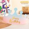 Sombrero de Cumpleaños Plegable Corona Sombrero 2025 Nuevo Sombrero de Fiesta para Niños, Adultos y Bebés Adorno para la Cabeza de Primer Cumpleaños