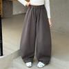 Pantalones Casuales para Niñas de Primavera y Otoño 2025 Nuevos Pantalones Bombachos Sueltos para Niños Medianos y Grandes Pantalones de Algodón Tendencia de Ropa Infantil de Comercio Exterior
