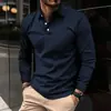 Camisa Polo de Primavera y Otoño Transfronteriza para Hombre, Color Sólido Nuevo, Cremallera, Impresión 3D, Versátil, Casual, Cuello de Solapa, Transpirable, Talla Grande