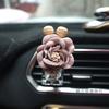 Camélia de Vidro Criativa para Carro Frasco Vazio de Perfume para Carro Saída de Ar do Carro Decoração de Perfume Enfeites Aromaterapia para Carro