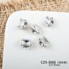 Accesorios Populares para Uñas, Piles Rectangulares Rectas de Diamantes Hielo-Transparente, Productos Terminados, Uñas Completamente de Diamantes Super Brillantes, Accesorios de Diamantes de Cristal de Lujo de Alta Calidad para Uñas