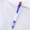 Nova caneta esferográfica de basquete, caneta promocional de basquete giratória, caneta de presente, caneta em formato de bola giratória para alívio do estresse, pode ser impressa com logo