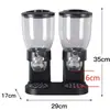 Suministros de Cocina Dispensador Doble de Cereal Tarro de Almacenamiento Cubo de Almacenamiento Caja de Almacenamiento Botella Dispensadora de Granos de Café