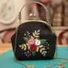 Kit de Materiais DIY para Bordado Lu Bordado Bolsa com Fecho Fofo Feminina Floral Criativo Presente Bolsa Transversal