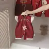Roupas de Verão Novas para Bebê Menina de Um Ano Menina Nova Estilo Chinês Roupas de Engatinhar Criança Pequena Vestido de Aniversário de Verão