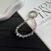 Estilo ins novo anel de dedo com strass de cristal cordão para celular chaveiro criativo curto pingente de bolsa cordão para celular