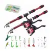 Caña de Pescar Ultra Corta y Carrete 2026, Caña de Pescar para Niños, Set Completo de Equipo de Pesca, Señuelos, Bestseller Transfronterizo en Amazon