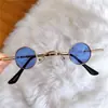 Gafas Ultra Pequeñas Retro Mini Redondas Gafas Traidoras Japonesas República de China Divertidas Hip Hop Estilo Hong Kong Gafas de Sol