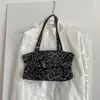 Bolsa Retro para o Dia a Dia com Estampa de Leopardo, Design de Nicho, Nova Bolsa Tote para o Dia a Dia, Grande Capacidade, Bolsa de Mão e Bolsa de Ombro Fashion e Estilosa