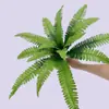 18 Samambaias de Boston Simuladas Plantas de Parede Decoração de Parede Varanda Interior Fundo Parede de Flores Plantas Verdes Artificiais de Plástico
