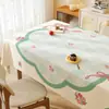 Mantel estilo crema, sin lavado, a prueba de aceite, impermeable, mantel de mesa de alta gama, mantel nuevo para mesa de centro, mantel para mesa de comedor