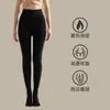 Leggings de Rayas Verticales para Mujer Otoño e Invierno, con Terciopelo y Algodón Engrosado, Todo en Uno, Versátiles, Adelgazantes, Levanta Glúteos, Control de Abdomen, Mallas de Capa Base