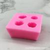 Molde de Silicona de Grado Alimenticio Molde para Hornear Pastel de Chocolate de Fresa Tridimensional Herramienta para Hornear Vela Jabón Hecho a Mano Molde para Amasar