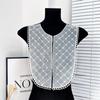 Nuevo Cuello Bordado con Cuentas en Forma de U Flor Procesamiento Semiterminado DIY Vestido Ropa Accesorios para Vestido Jacquard Diamante
