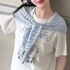 Conjunto de Xale de Rede para Meninas 2026 Verão Novo Estilo Camiseta com Estampa de Desenho Calças Wide Leg Calças de Corte Reto Estilo Fino