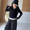 Conjunto de Moletom com Capuz e Calça Xadrez Falso Duas Peças para Meninas Conjunto de Duas Peças 2026 Primavera/Outono Estilo Coreano Conjunto Casual Estiloso para Crianças