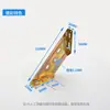 Código de ángulo triangular engrosado soporte de ángulo de 90 grados ángulo de hierro código colgante de gabinete conector de refuerzo de placa de estante accesorios pequeños