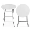 Mesa de Bar Plegable, Mesa Alta, Mesa de Cóctel, Mesa de Comedor Plegable para el Hogar, Mesa Redonda Pequeña Plegable, Plástico, Más Vendido en Amazon