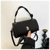 2026 Nuevo Estilo Bolso Pequeño Sencillo con Patrón de Lichi para Mujer, Bolso de Mano de Almohada de Gama Alta, Bolso de Hombro Cruzado Texturizado de Principios de Primavera