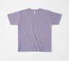 Camiseta suelta de algodón pesado de manga corta, dos agujas, para primavera y otoño, versátil, color liso, básica