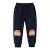 Dropshipping Pantalones Deportivos Nuevos para Primavera, Otoño e Invierno para Niños Pantalones Largos de Felpa Bordados para Niños Pantalones para Niños