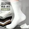 Calcetines Antibacterianos 10A de Algodón Puro de Algodón de Xinjiang para Hombre, Cortos, Medianos y Largos, Versátiles para Todas las Estaciones, Hilo Grueso, Resistentes al Olor, Calcetines Deportivos para Pareja