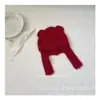 Gorro de Punto Shawl de Invierno Estilo Coreano Famoso en Internet para Niños Oso Color Sólido Orejeras de Punto Gorro Lei Feng de Punto para Hombres y Mujeres