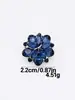 Botones Metálicos de Flor de Cristal de Doble Capa, Vestidos Suéter y Otros Accesorios Decorativos de Ropa de Alta Gama Cosidos a Mano, Botones Metálicos