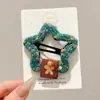 Pinza para el pelo de niña pequeña León Danzante Hanfu Borla Año Nuevo Accesorio para el pelo Peluca Princesa Lazo Adorno para el pelo Pinza para el pelo de niños