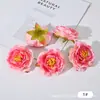 Accesorios de Camelia de Rocío Artificial Transfronterizos DIY Hechos a Mano Flores de Seda Decoración de Boda con Gotas de Rocío Materiales de Flores con Flores