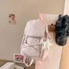 Ilhas Nubladas, Bolinhas, Mochila Weitian, Mochila para Estudante Universitário, Mochila de Viagem para Aluna do Ensino Médio, Mochila Atmosférica para Caminhada
