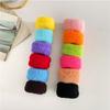Paquete de 12 Anillos para Toalla Grandes Color Caramelo Liga de Goma con Cabeza de Bola para Niña Alta Elasticidad Anillo para Cabello Áspero Accesorios para el Cabello Japoneses y Coreanos