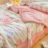 Colcha de algodão puro para jardim de infância, verão, infantil, verão, colcha fresca, ar condicionado, colcha lavável à máquina, colcha fina simples