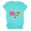 Modo Professor na Amazon Ebay Estação Independente Moda Casual Feminina Camiseta de Gola Redonda Manga Curta Camada Base