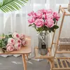 Flores Artificiales, Suministros para Bodas, Rosas de Terciopelo, Plantas Artificiales, Flores para Bodas, Manualidades para Decoración del Hogar, Venta al por Mayor por Fabricante