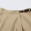 Falda Midi Asimétrica de Color Sólido con Hebilla para Mujer, Nueva Colección Primavera 2026 AliExpress Transfronterizo 502915