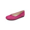 Zapatos Dopamine Cashmere Cashmere Anti-Fleece Primavera 2025 Planos Punta Redonda Zapatos de Cuero para Mujer Talla 42 extra grande