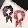 Nuevo Collar de Protección para el Cuello de Moda, Accesorio de Bufanda de Seda de Lunares, Bufanda Pequeña para el Cuello, Calentador de Cuello, Bufanda con Cierre Magnético de Perla, Bufanda de Seda Personalizada