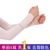 Mangas de Protección Solar de Hielo para Verano para Mujeres y Hombres, Mangas para Manos, Protección para Brazos de Seda de Hielo UV, Guantes Delgados, Mangas Sueltas para Conducir y Ciclismo