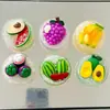 Tazón de Cristal Helado con Diseño Realista de Frutas 3D, Imanes para Refrigerador, Accesorios de Resina, Artículos de Decoración para el Hogar al por Mayor